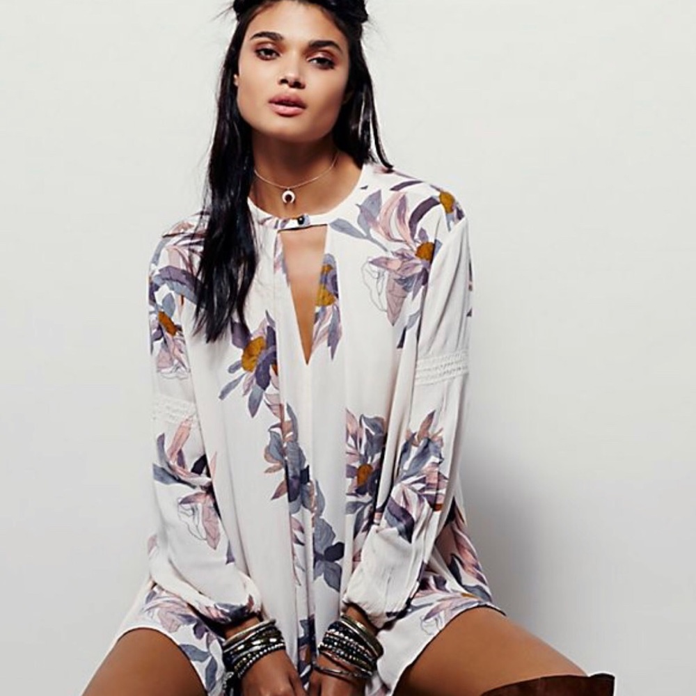 Free people electric orchid swing tunic